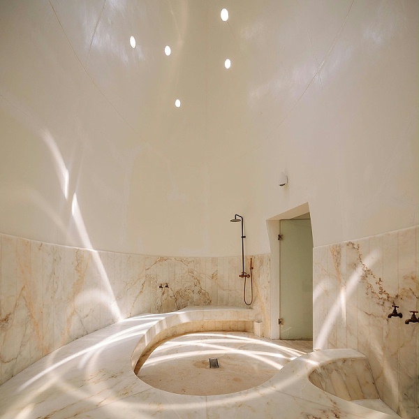 亿伽泉温设计│土耳其浴室：通过设计形状的增强，使体验变得感性